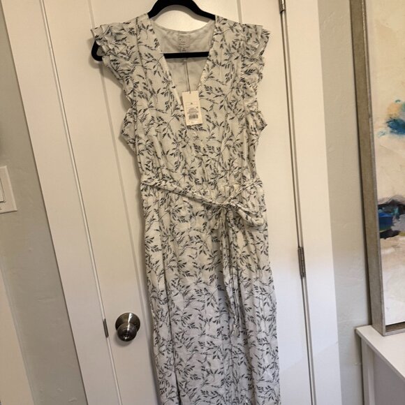 A New Day Floral Ruffle Wrap Maxi Dress - XL - Picture 3 of 8